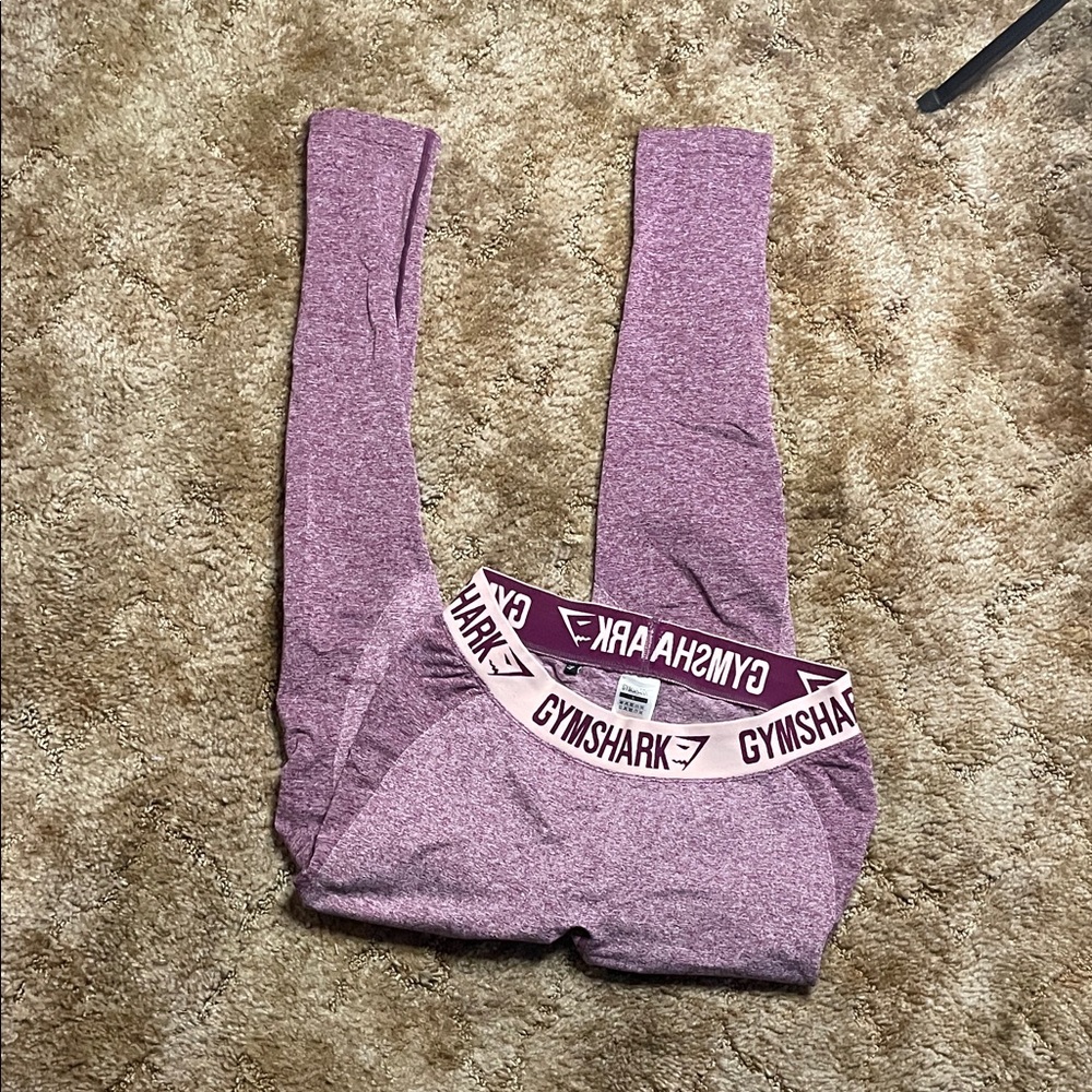 GYMSHARK Berry Rose Seamless Full-Length Leggings Size Large